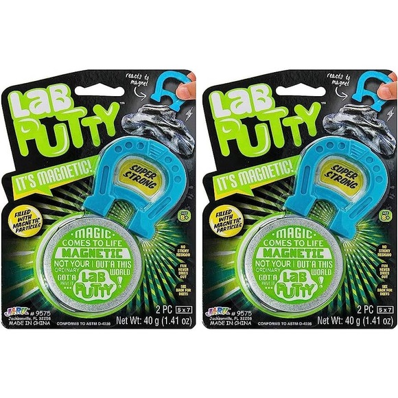 JA-RU Magnet Lab Putty Magnetic Putty (2 Slime Putties), toy - Picture 1 of 7